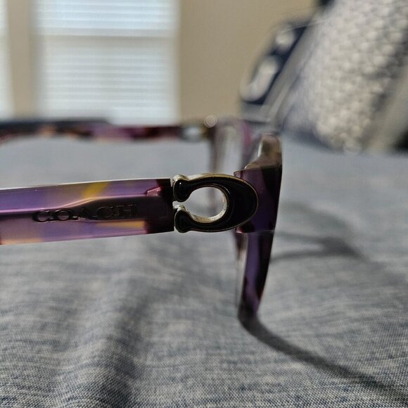 🔆50% OFF! Coach 6153 Purple Tortoise Eyeglass Frames - Picture 4 of 14